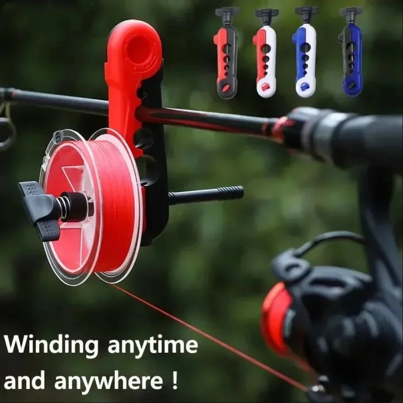 Fishing Line Dispenser - Fishing Line Winder Adjustable Rod Mount