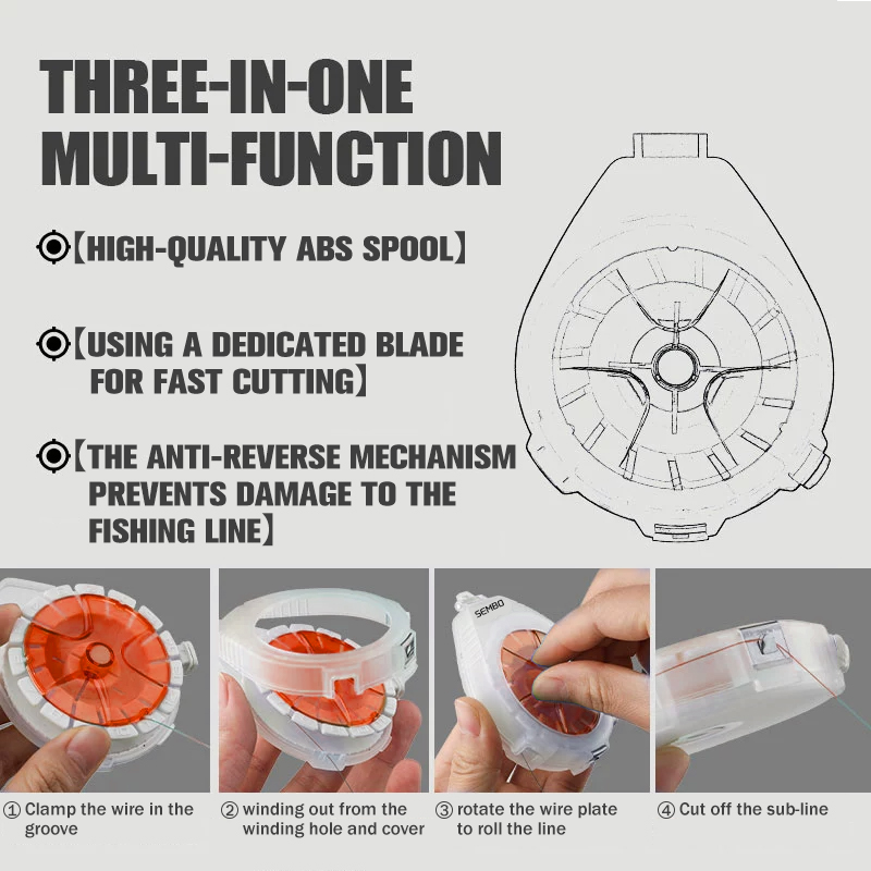 ZUKIBO Carbon Line Box Multifu - Fishing Line Dispenser 评论和价格