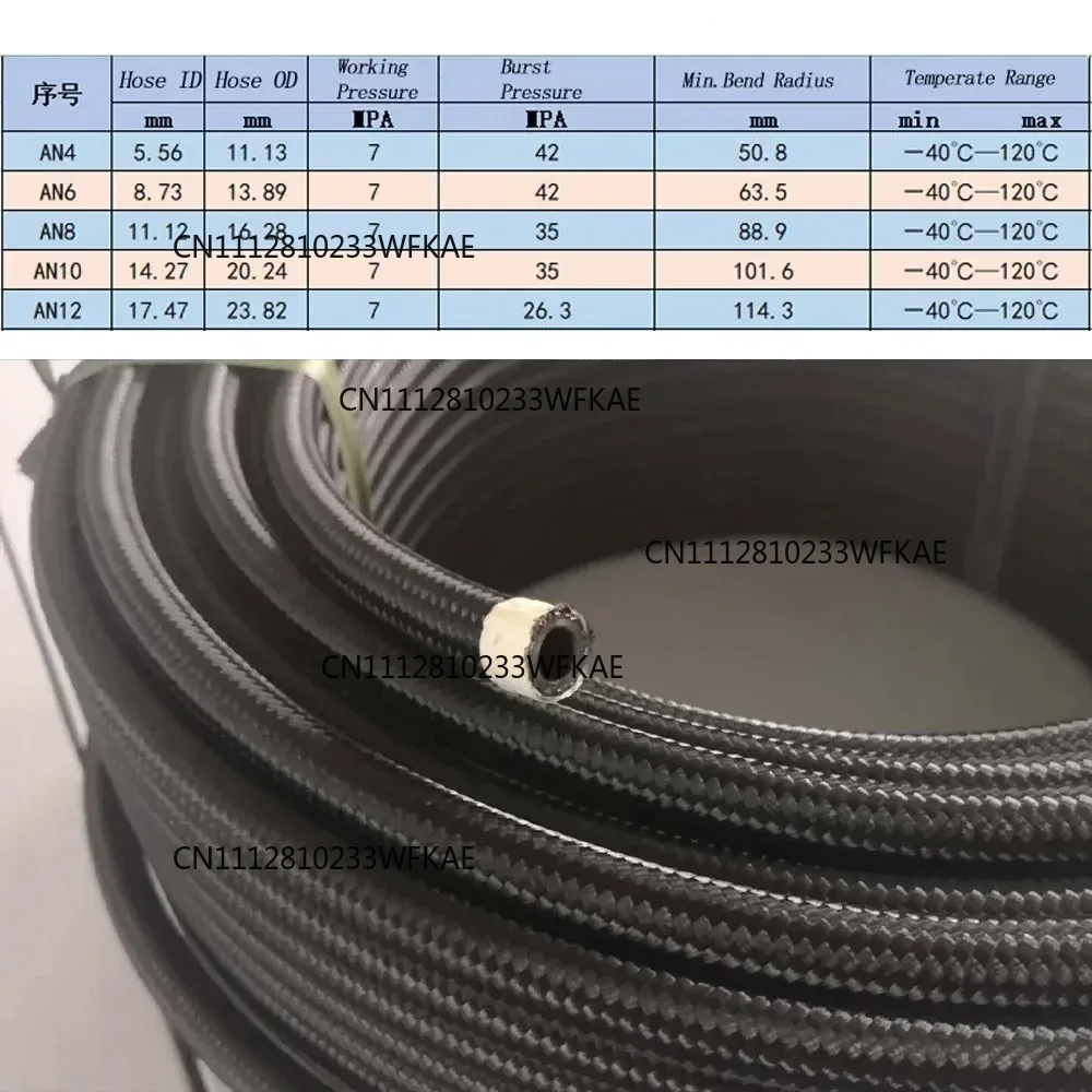 1M 3M 5M Fuel Hose Oil Gas Lin - Braided Line 评论和价格