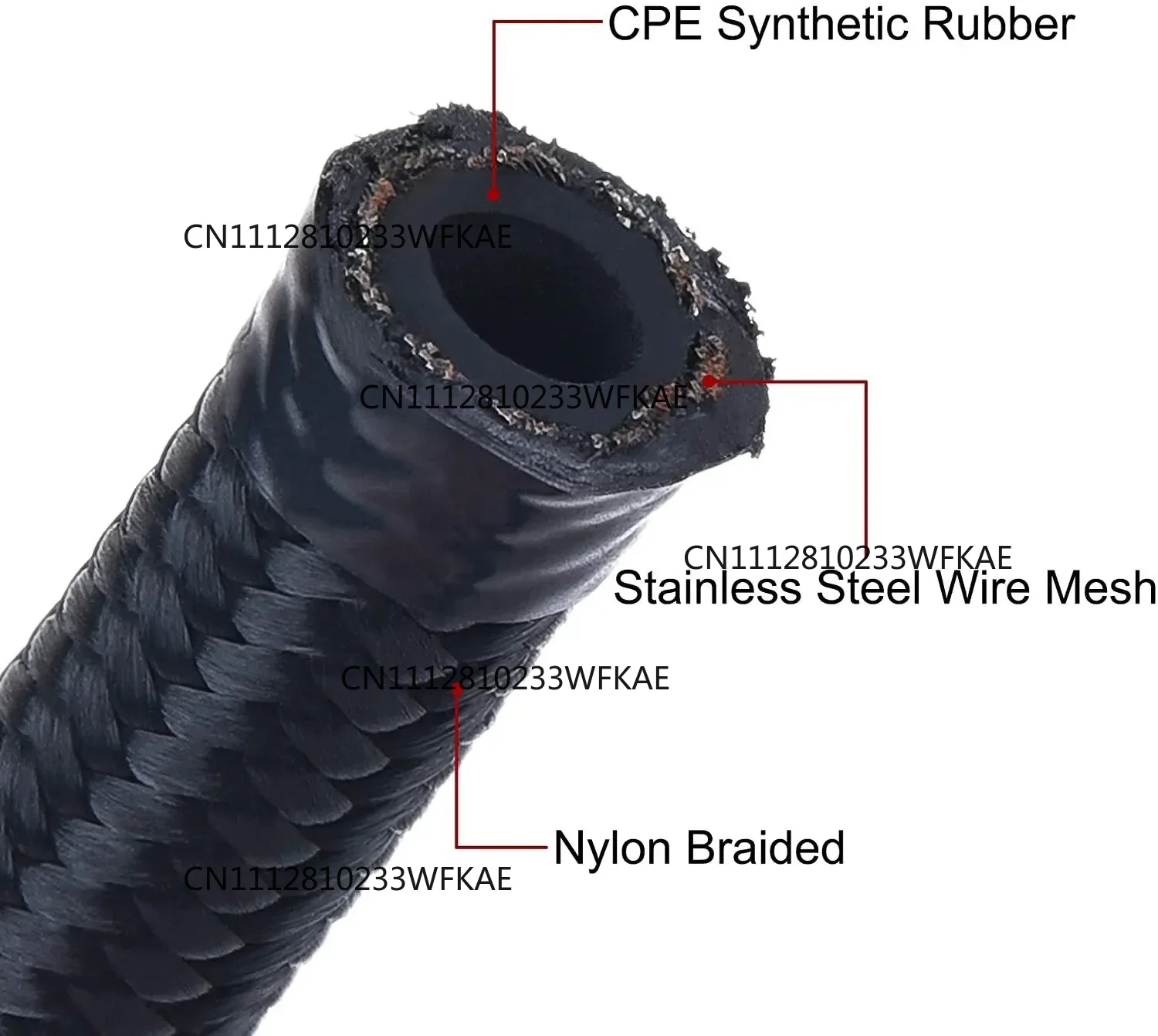 1M 3M 5M Fuel Hose Oil Gas Lin - Braided Line 评论和价格
