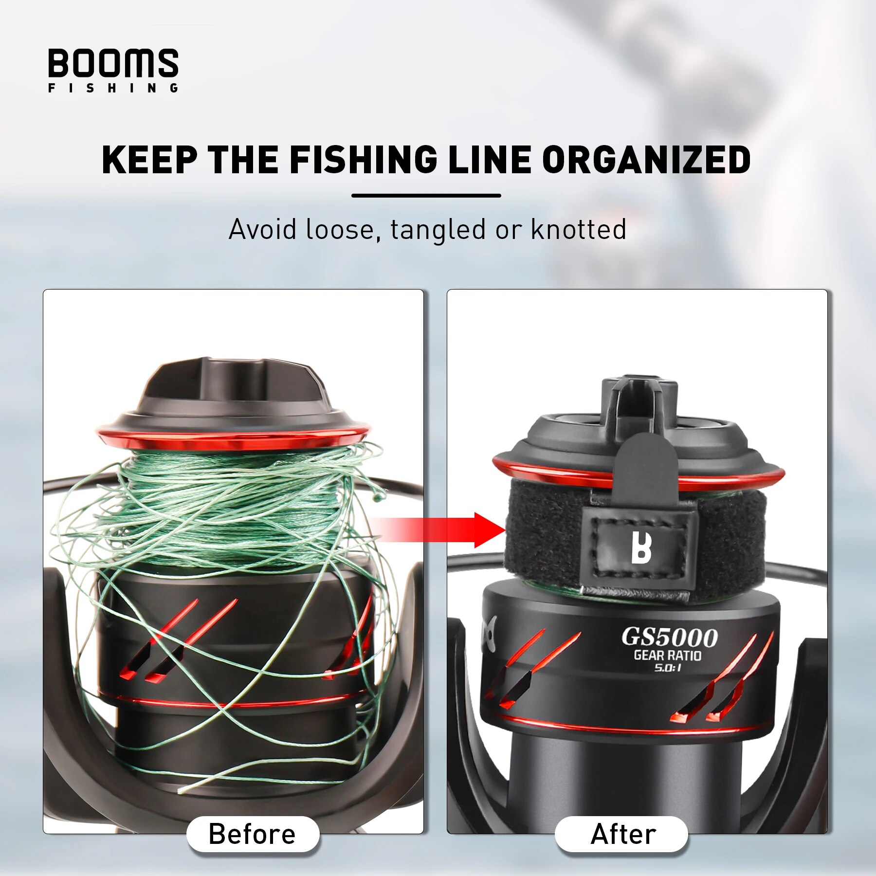 Booms Fishing SB1 4Pcs Spinnin - Fishing Line Dispenser 评论和价格