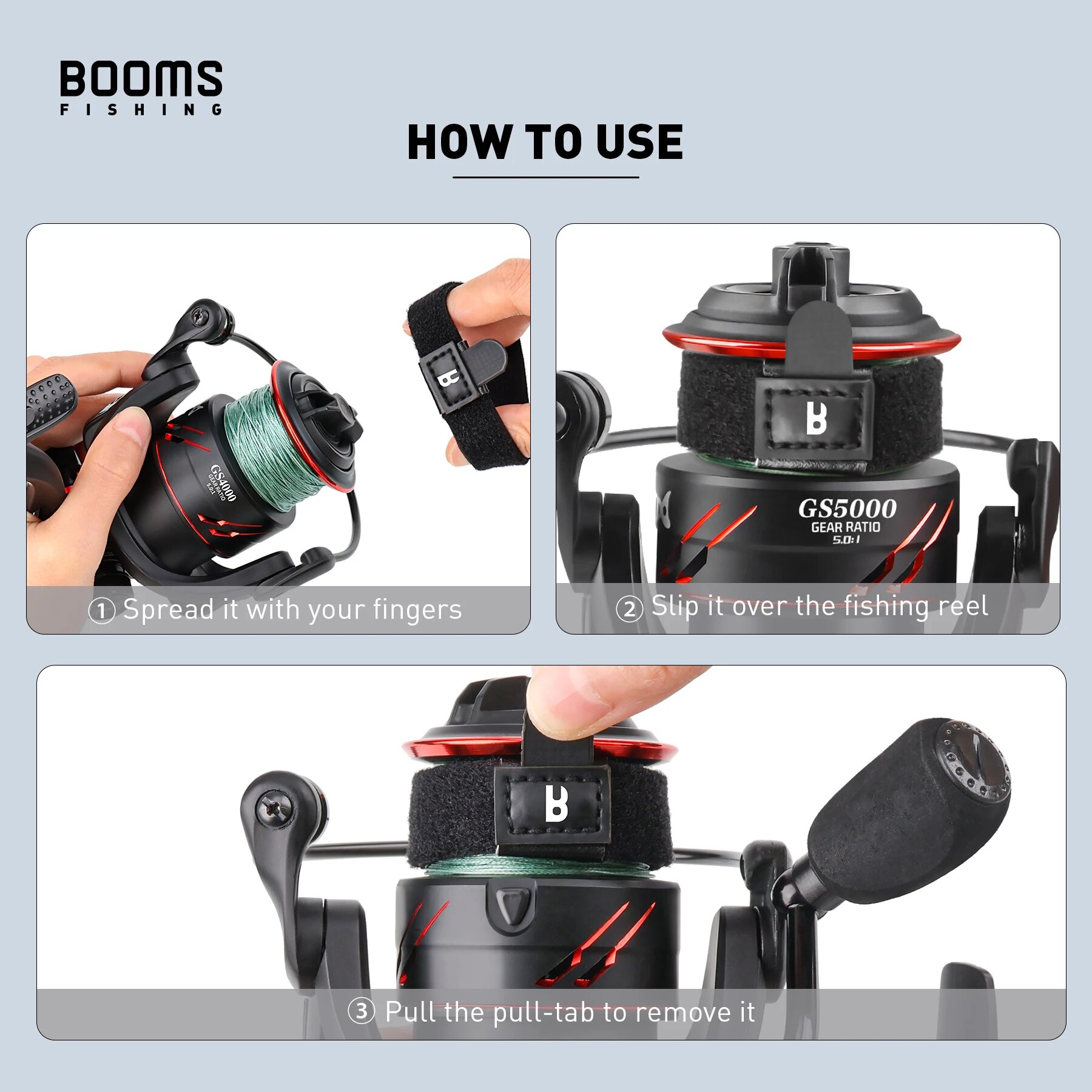 Booms Fishing SB1 4Pcs Spinnin - Fishing Line Dispenser 评论和价格